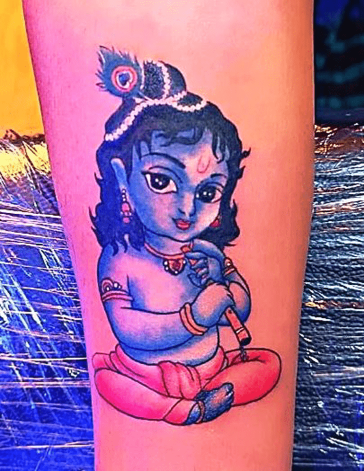 Krishna Janmashtami Tattoo Shot