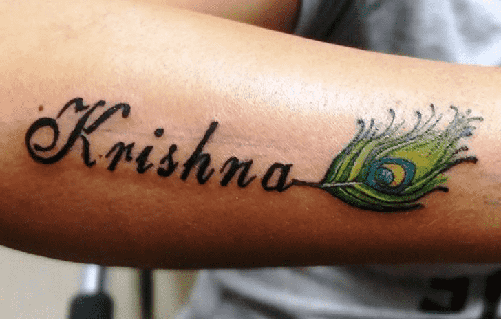 Krishna Tattoo Figure