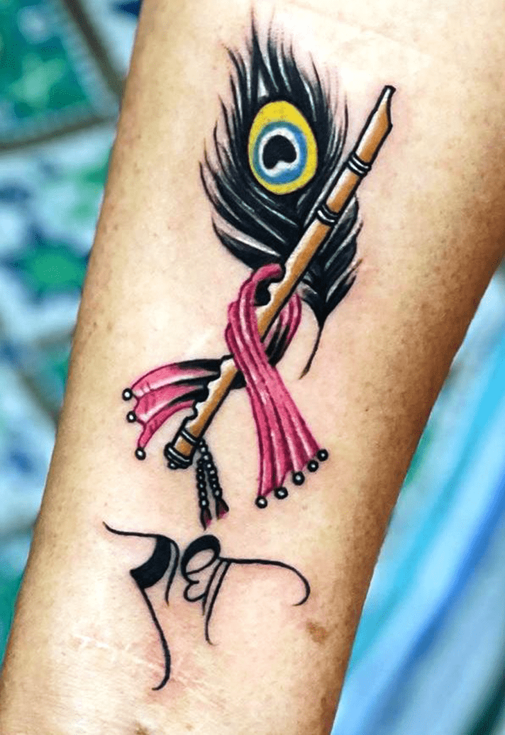 Krishna Tattoo Figure