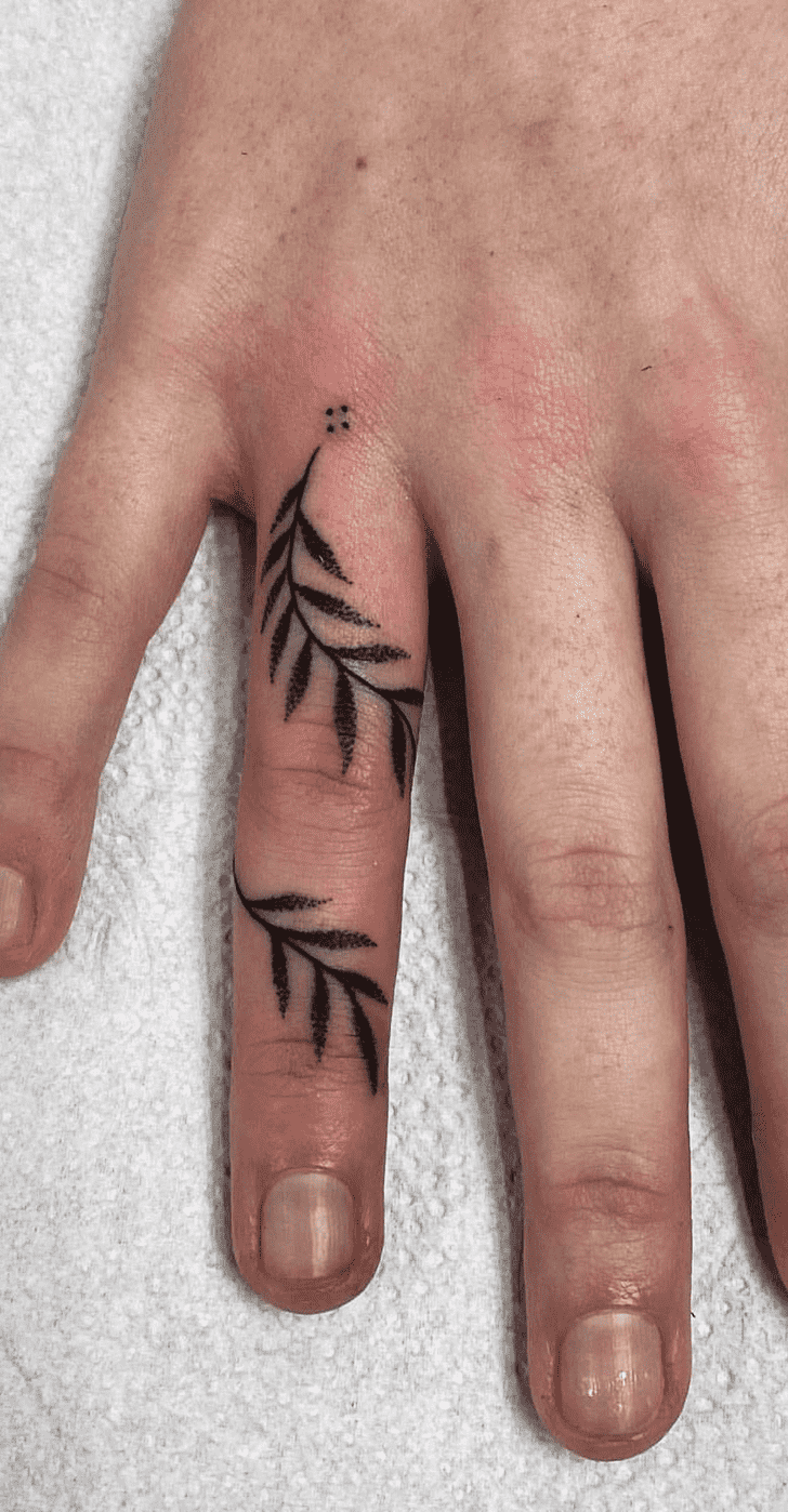 Leaf Tattoo Portrait