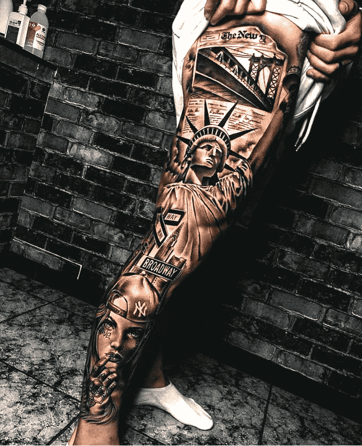 Leg Tattoo Snapshot