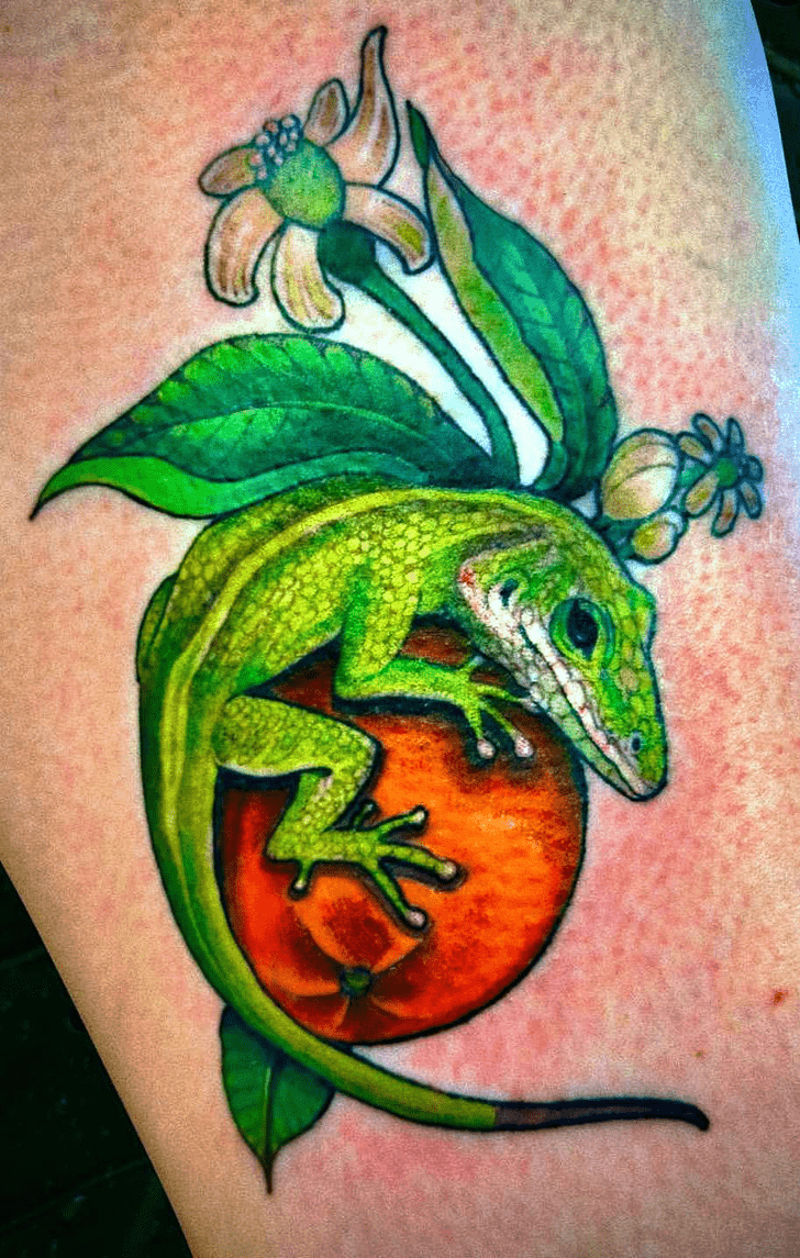 Lizard Tattoo Portrait