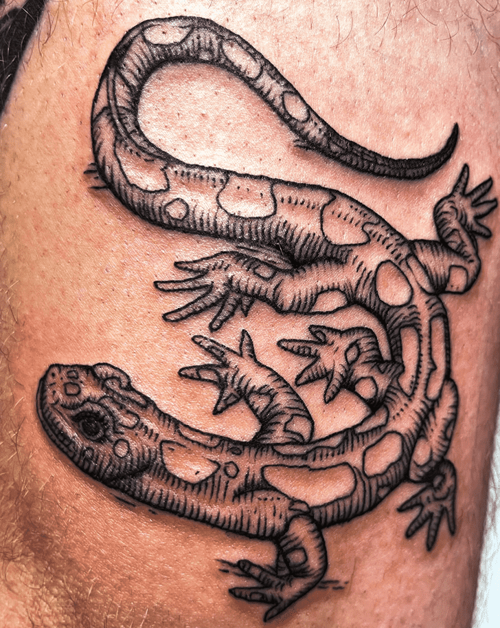 Lizard Tattoo Shot