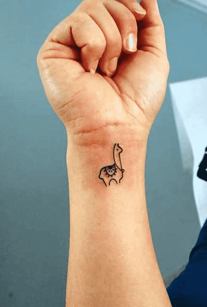 Llama Tattoo Figure