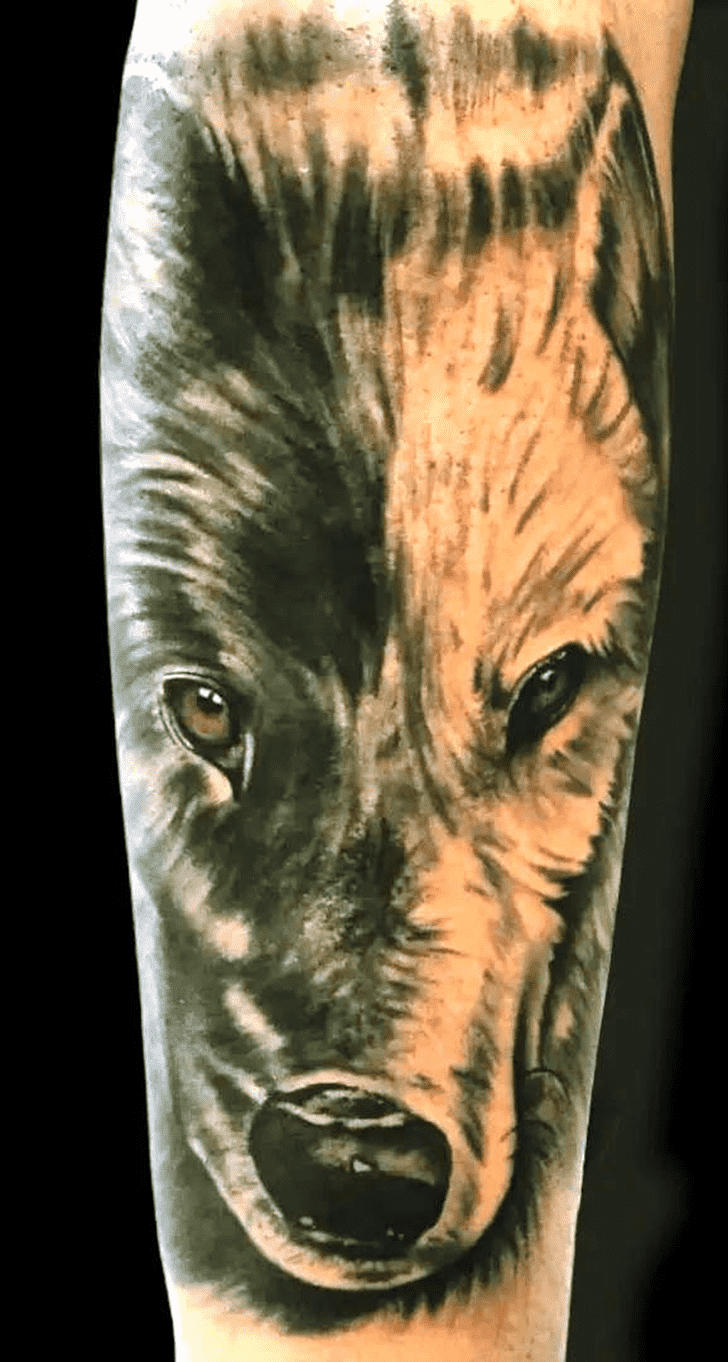 Lone Wolf Tattoo Design Image