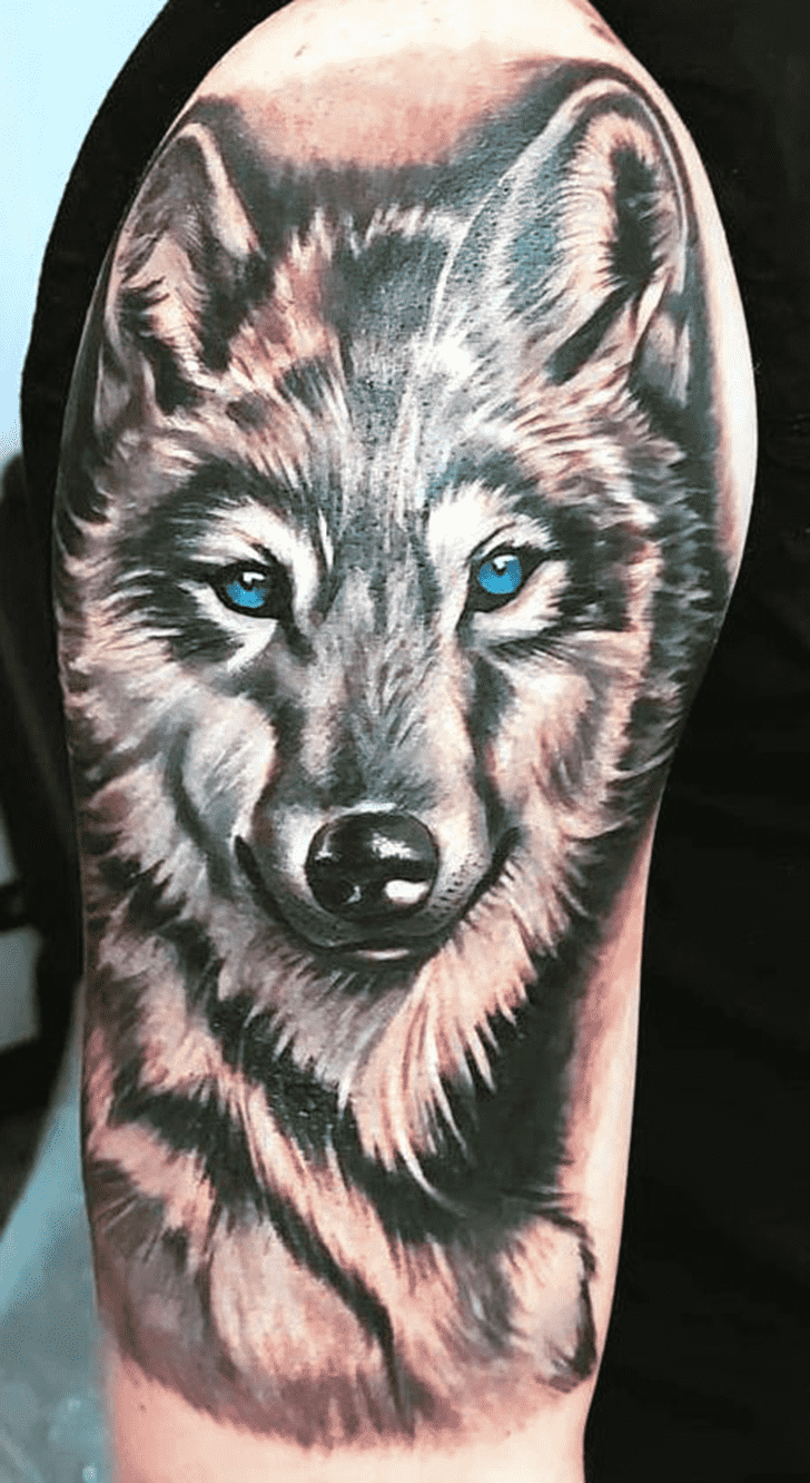 Lone Wolf Tattoo Figure