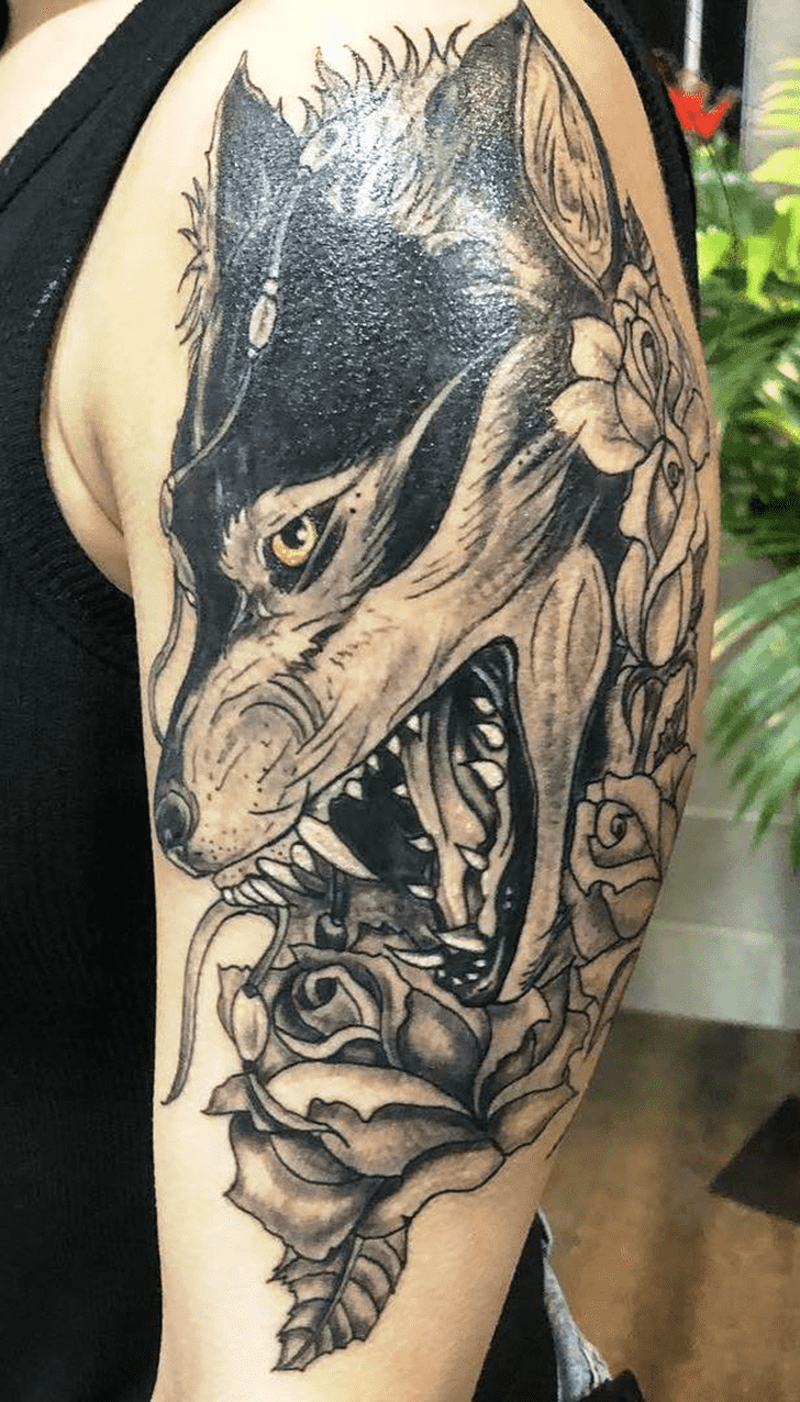 Lone Wolf Tattoo Portrait