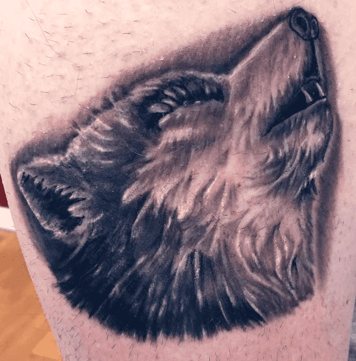 Lone Wolf Tattoo Photograph