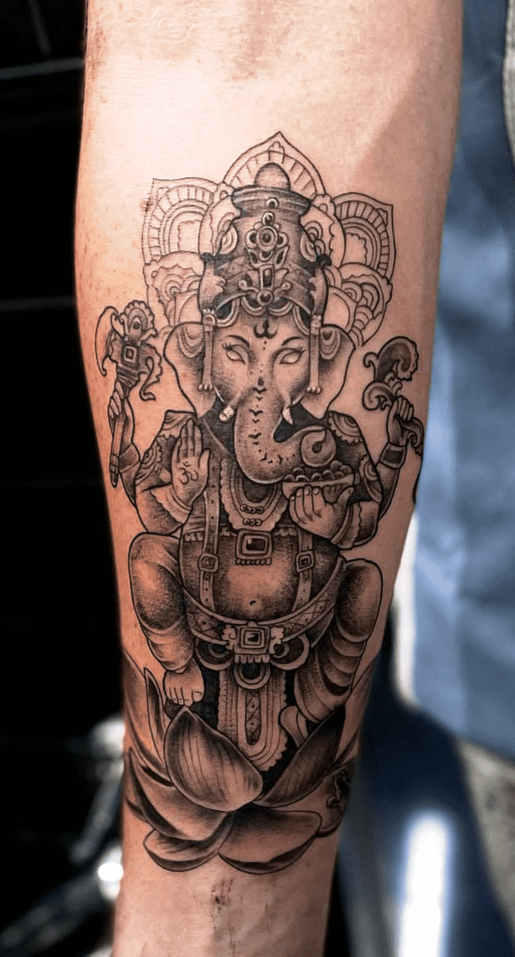 Lord Ganesha Tattoo Photograph