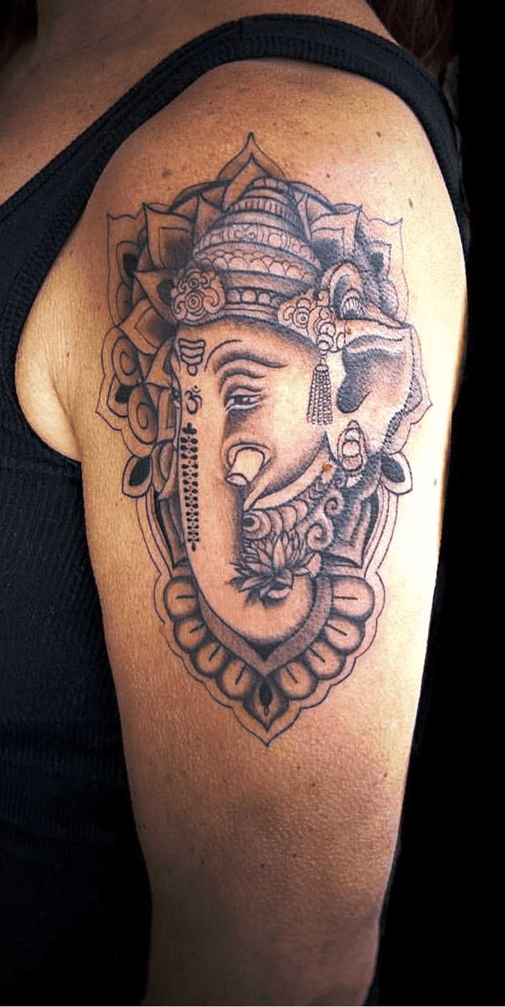 Lord Ganesha Tattoo Figure