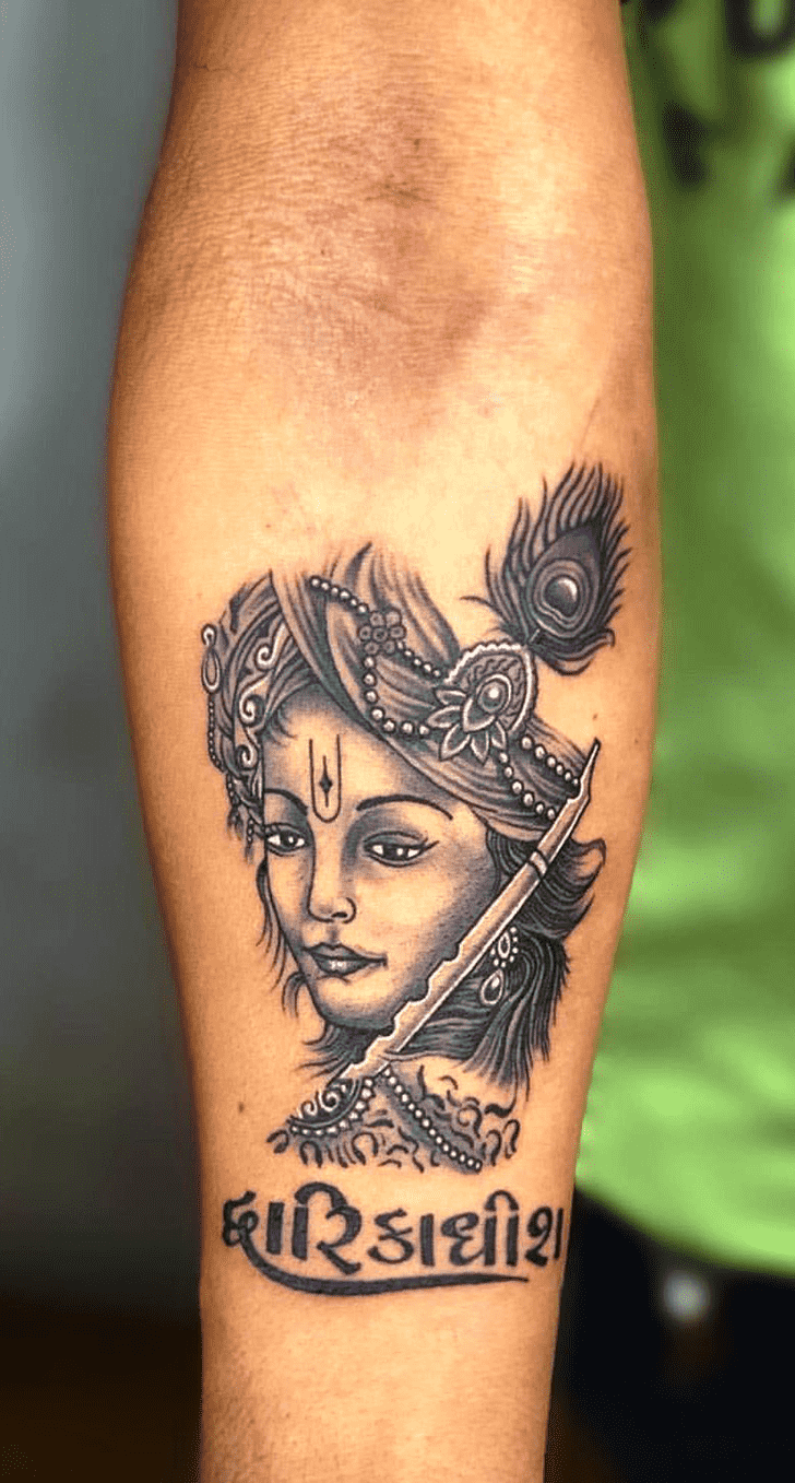 Lord Krishna Tattoo Photograph
