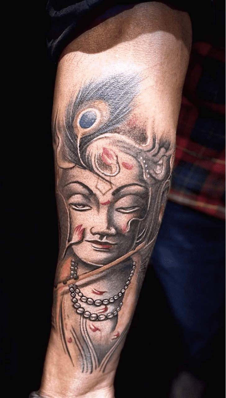 Lord Krishna Tattoo Photo