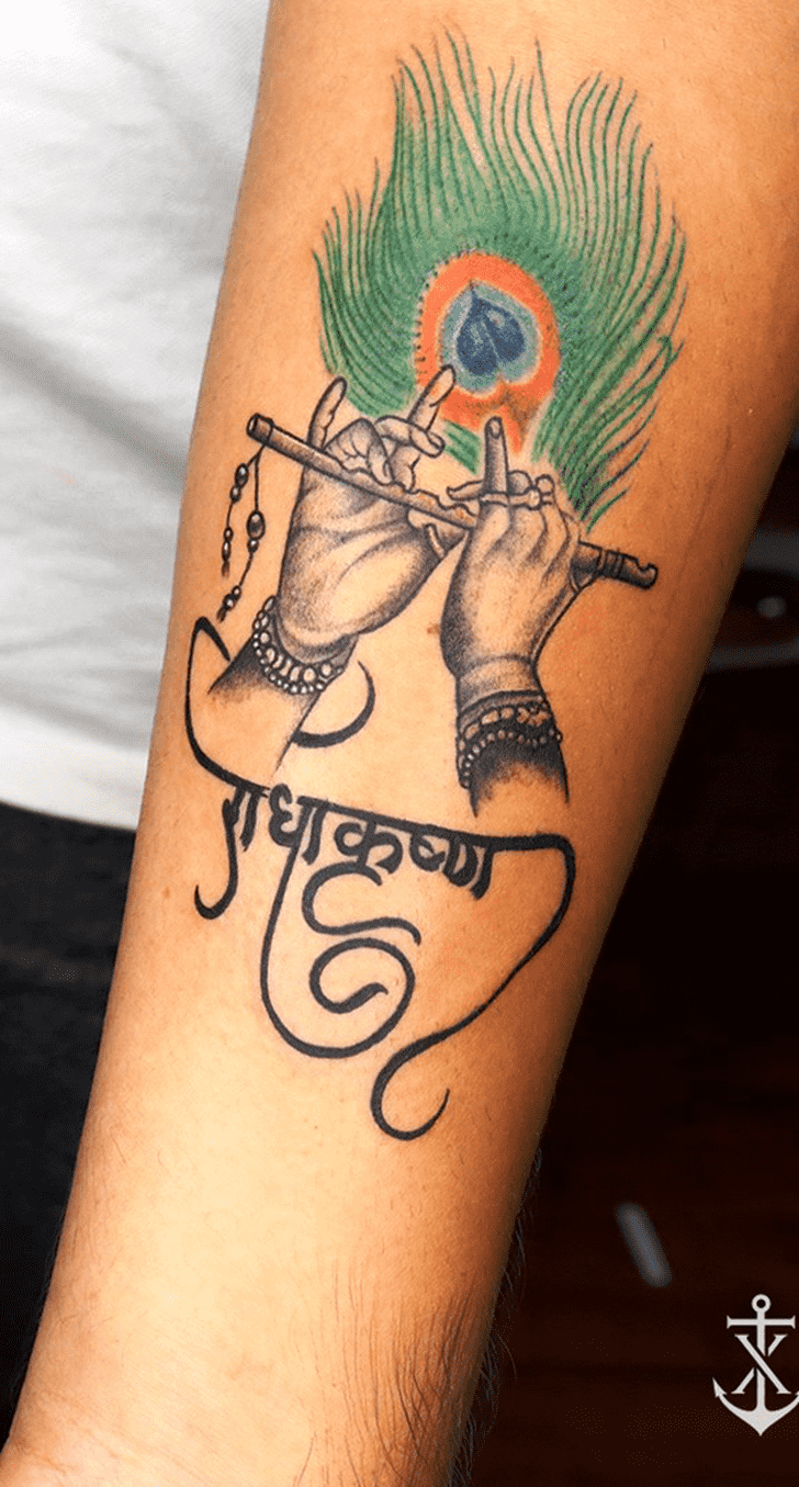 Lord Krishna Tattoo Photograph