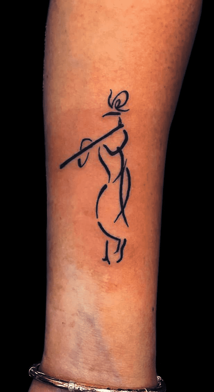 Lord Krishna Tattoo Ink