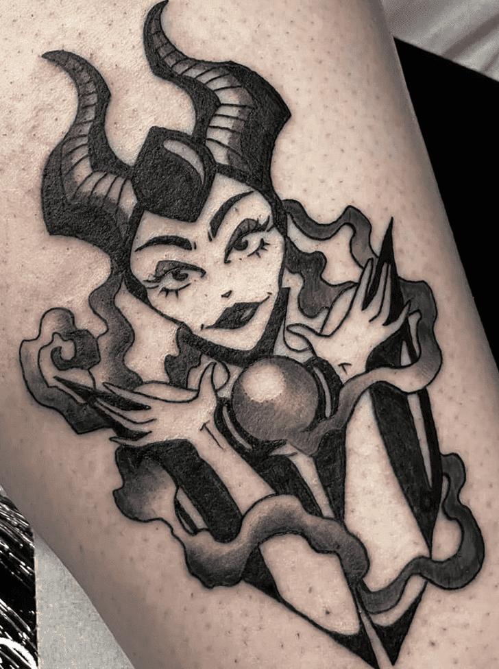Maleficent Tattoo Portrait