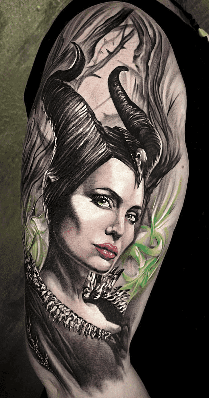 Maleficent Tattoo Figure