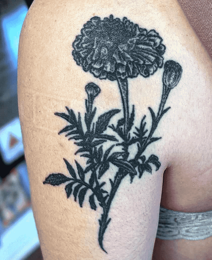 Marigold Tattoo Shot