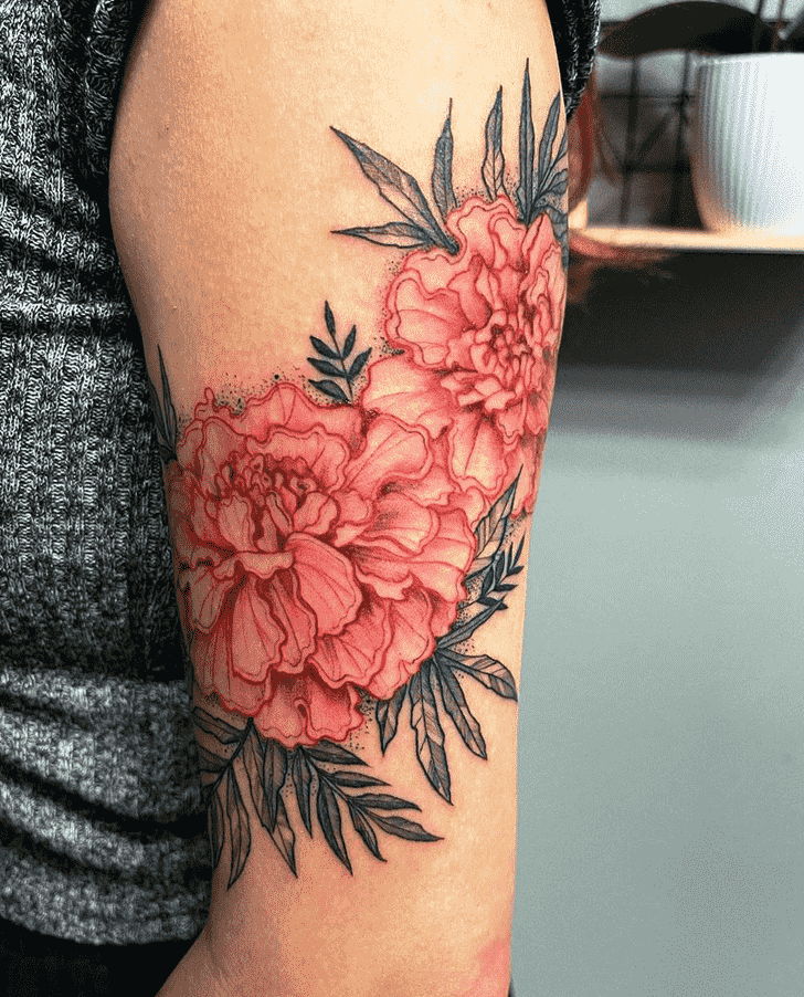 Marigold Tattoo Design Image