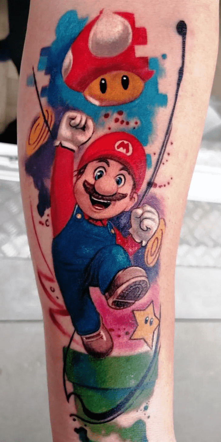 Mario Tattoo Shot