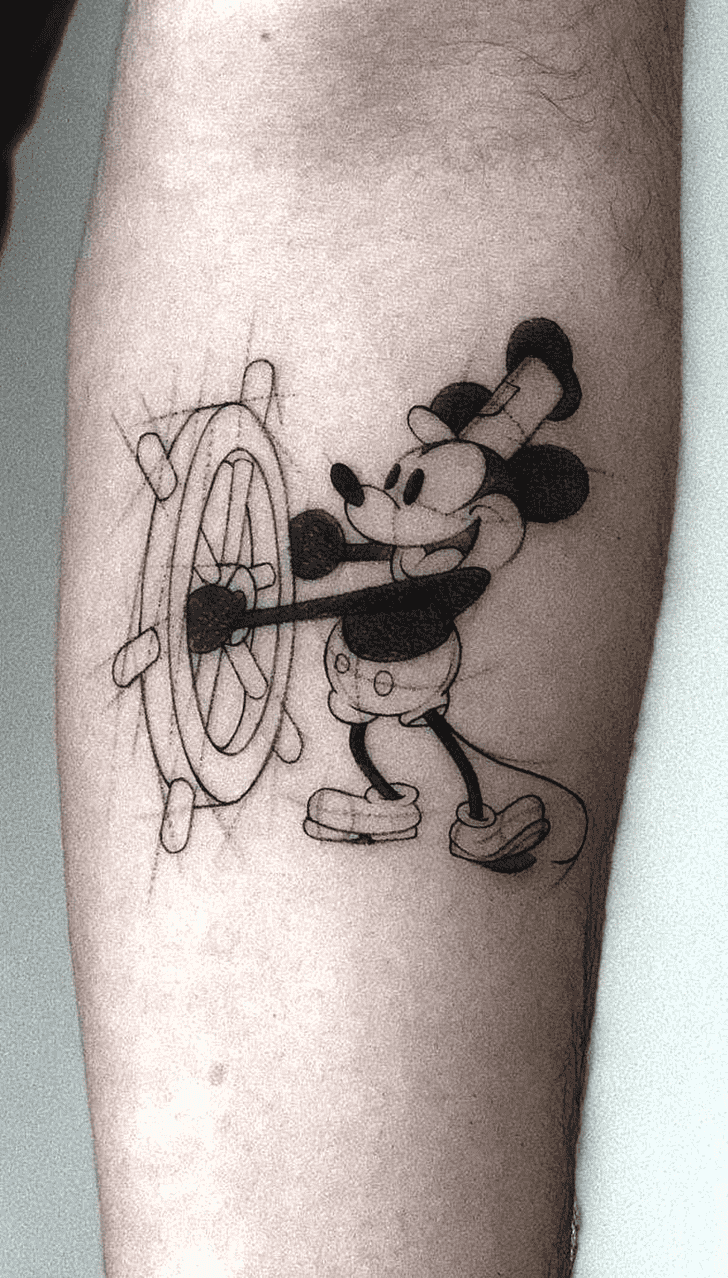 Micky Mouse Tattoo Portrait