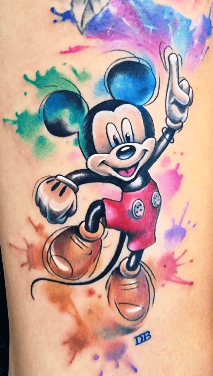 Micky Mouse Tattoo Shot