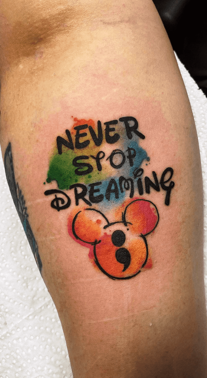 Micky Mouse Tattoo Shot
