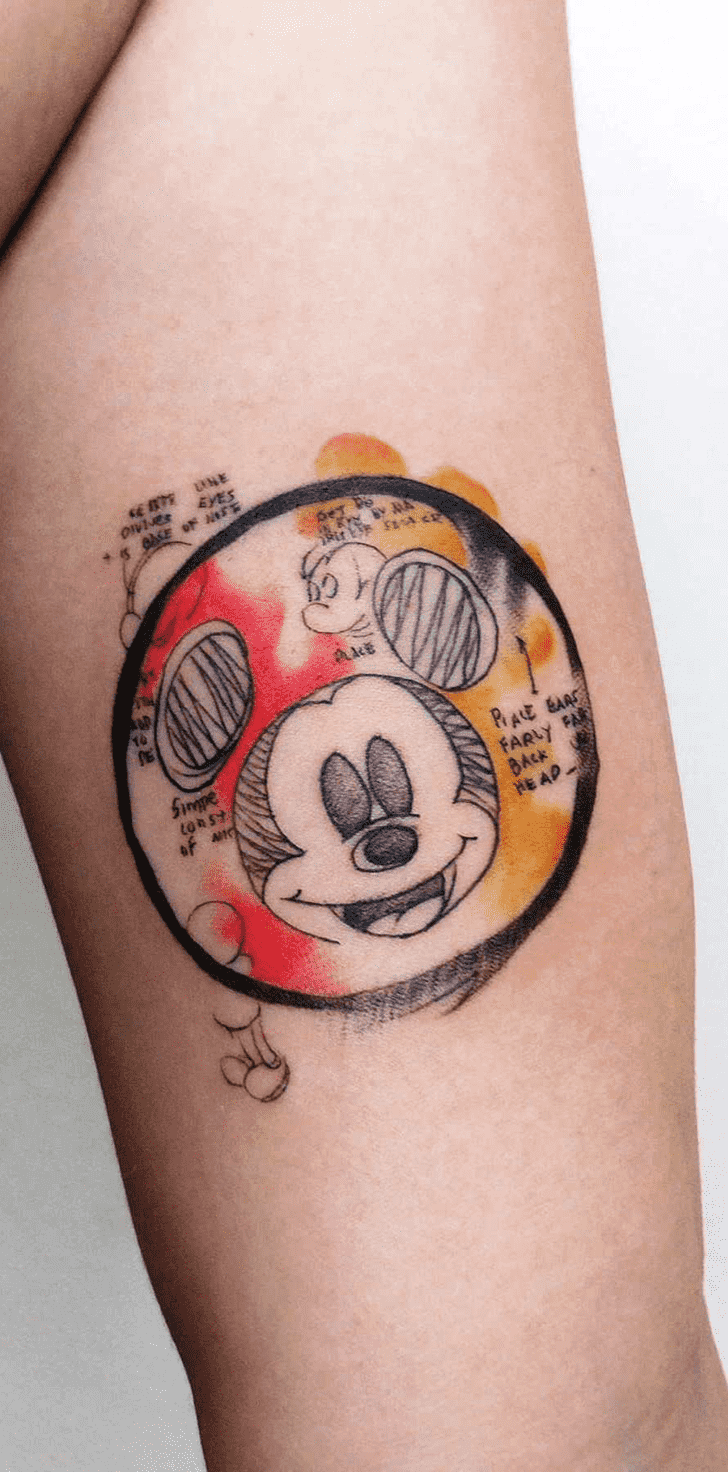 Micky Mouse Tattoo Portrait