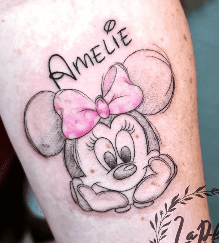 Minnie Mouse Tattoo Portrait