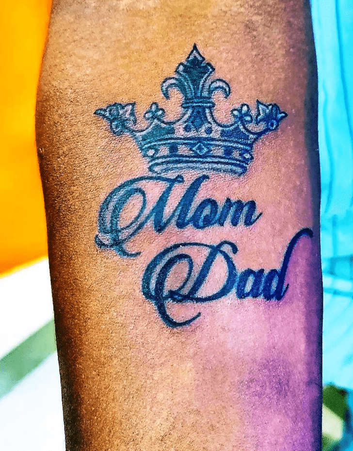 Mom Dad Tattoo Shot
