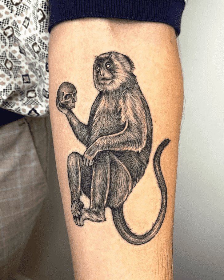 Monkey Tattoo Figure