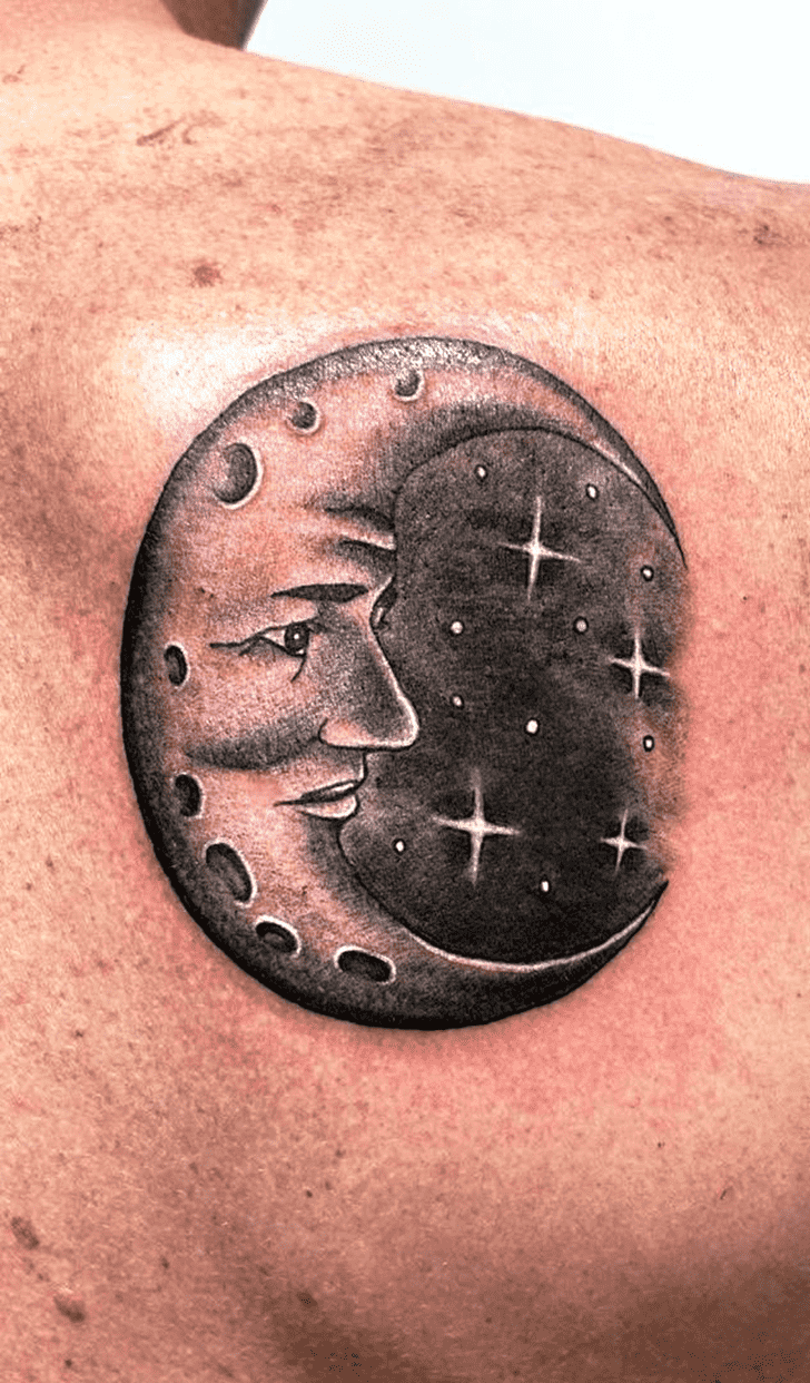 Moon Tattoo Portrait