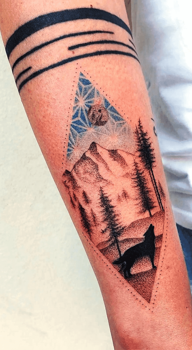 Mountain Tattoo Portrait