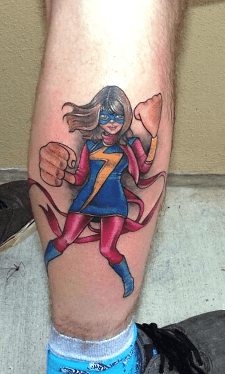 Ms. Marvel Tattoo Design Image