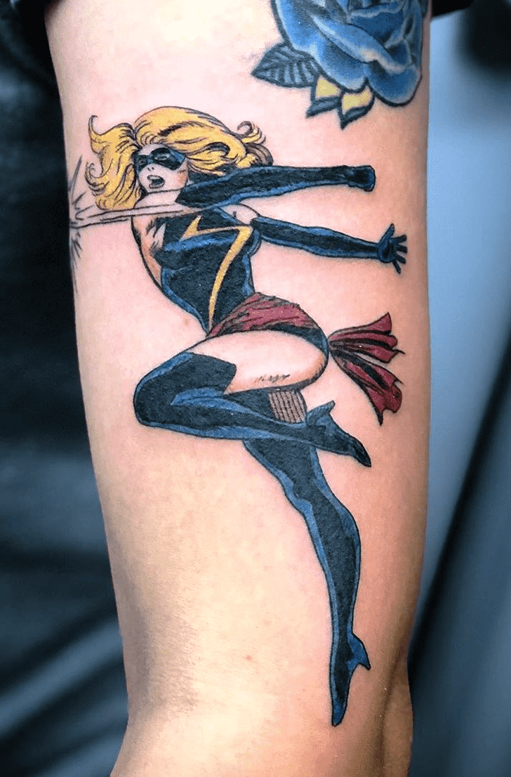 Ms. Marvel Tattoo Shot