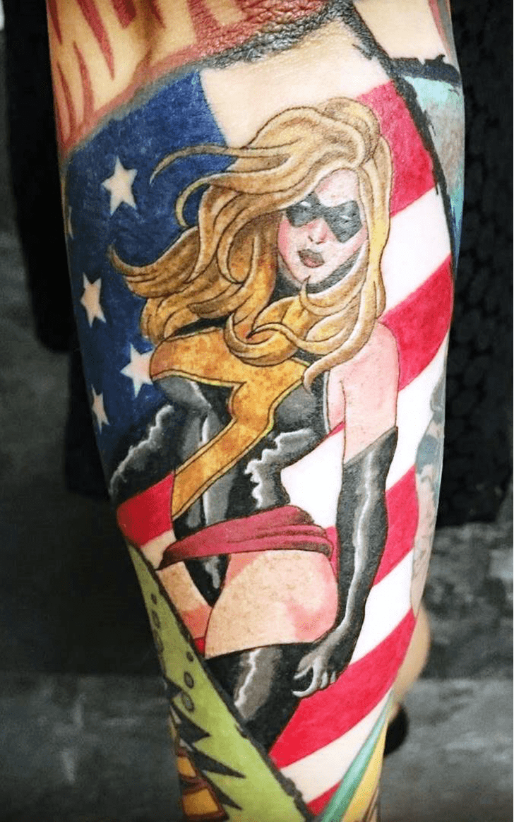Ms. Marvel Tattoo Snapshot