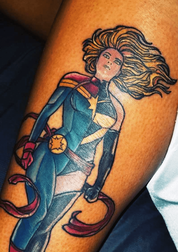 Ms. Marvel Tattoo Figure