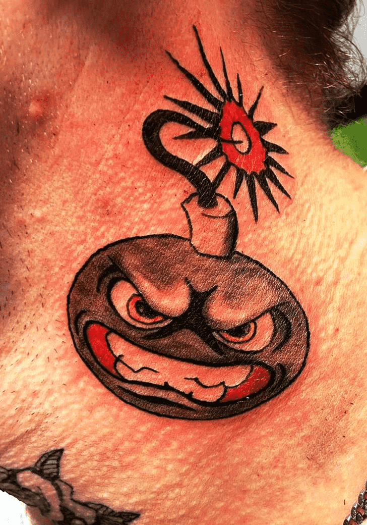 Neck Tattoo Ink