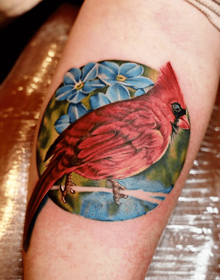 Northern Cardinal Tattoo Snapshot