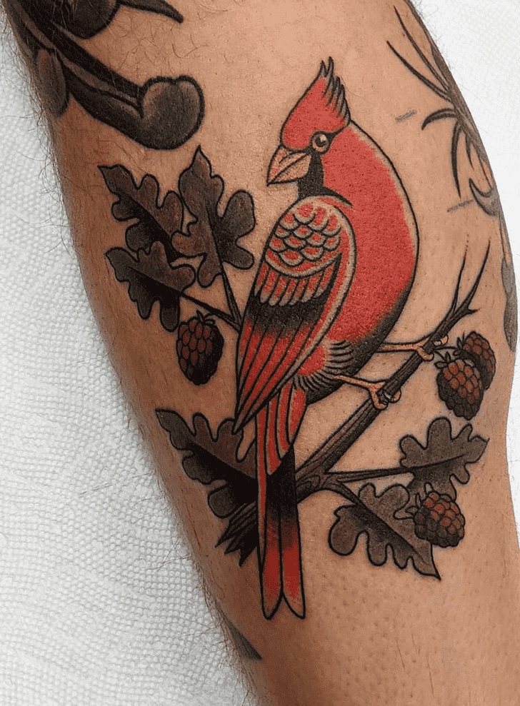 Northern Cardinal Tattoo Ink