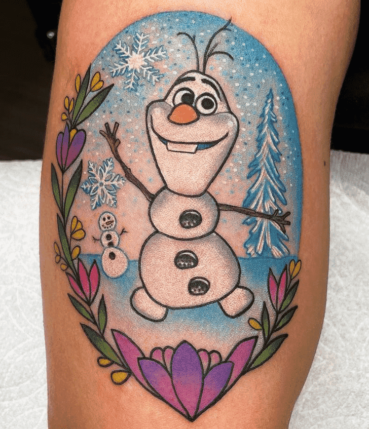 Olaf Tattoo Snapshot