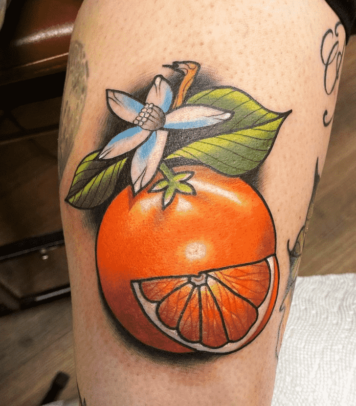 Orange Tattoo Portrait