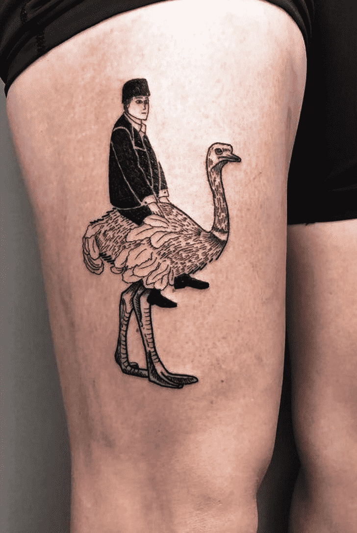 Ostrich Tattoo Ink