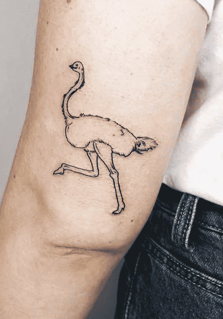 Ostrich Tattoo Figure