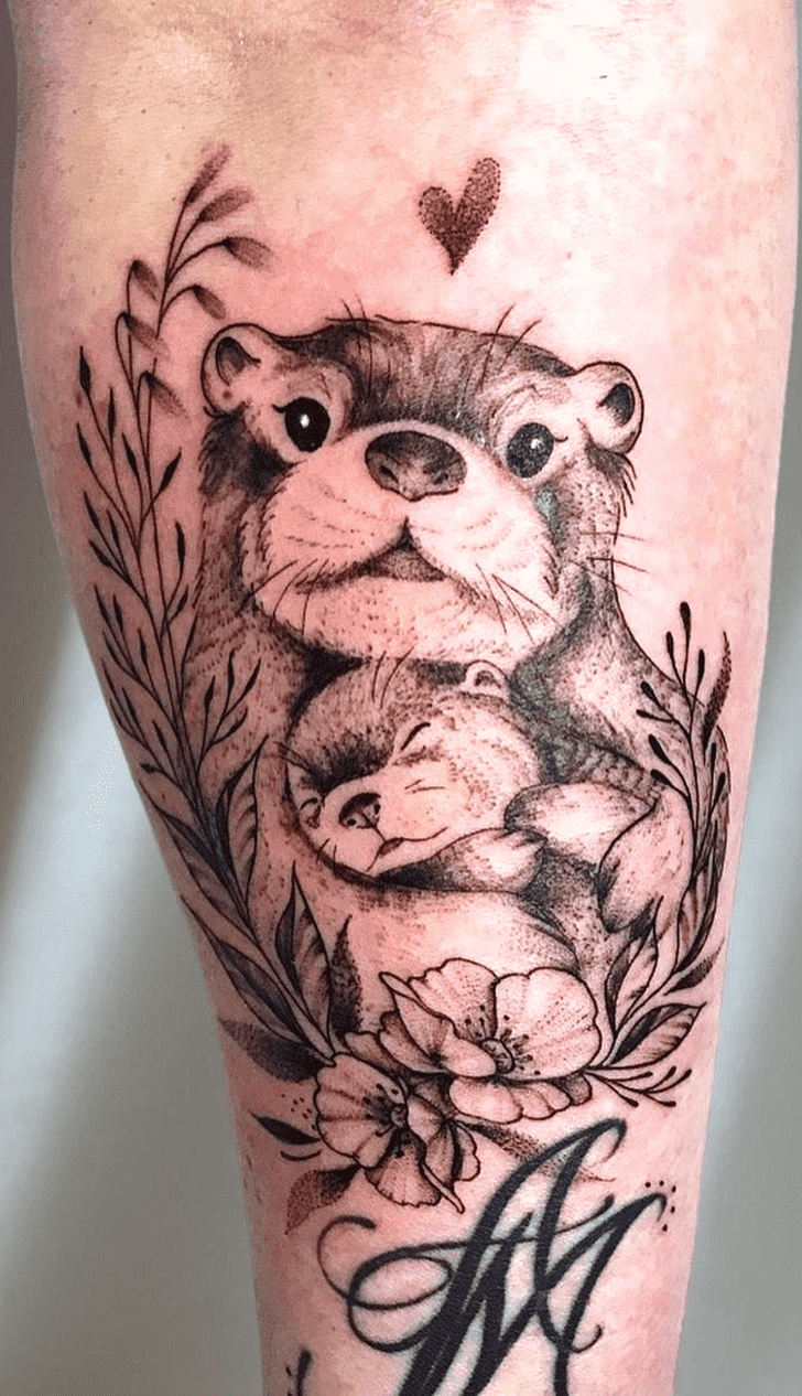 Otter Tattoo Design Image