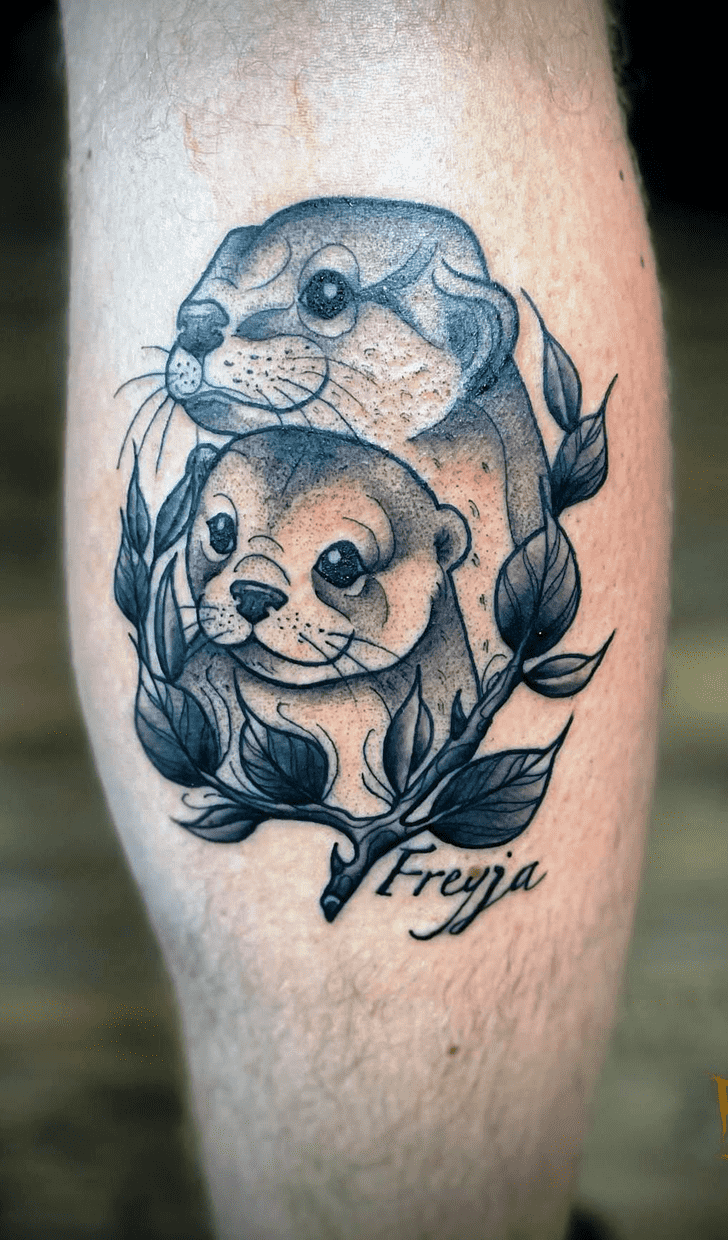 Otter Tattoo Portrait