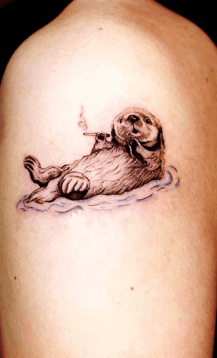 Otter Tattoo Portrait