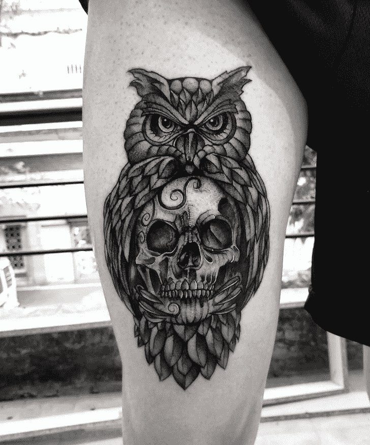 Owl Tattoo Shot