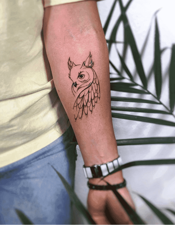 Owl Tattoo Portrait