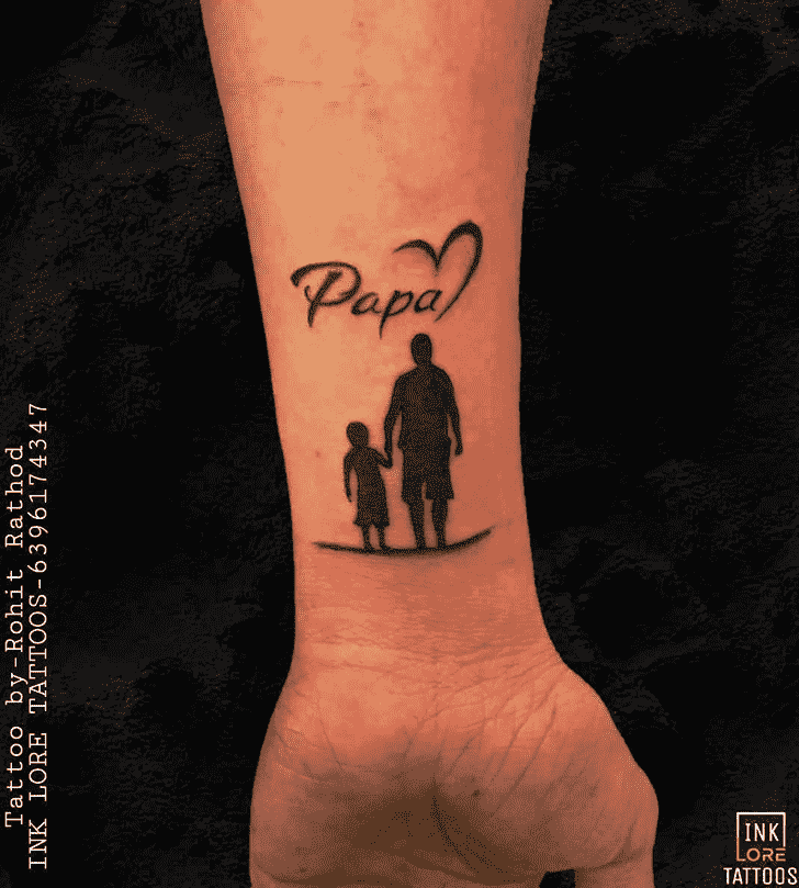Papa Tattoo Portrait