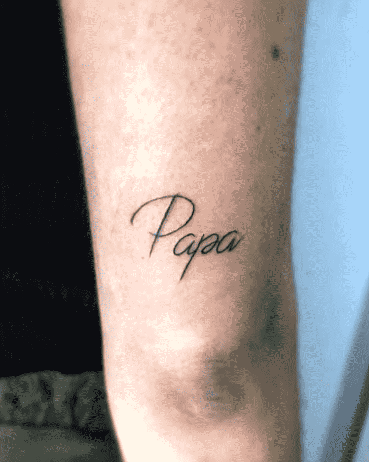 Papa Tattoo Design Image